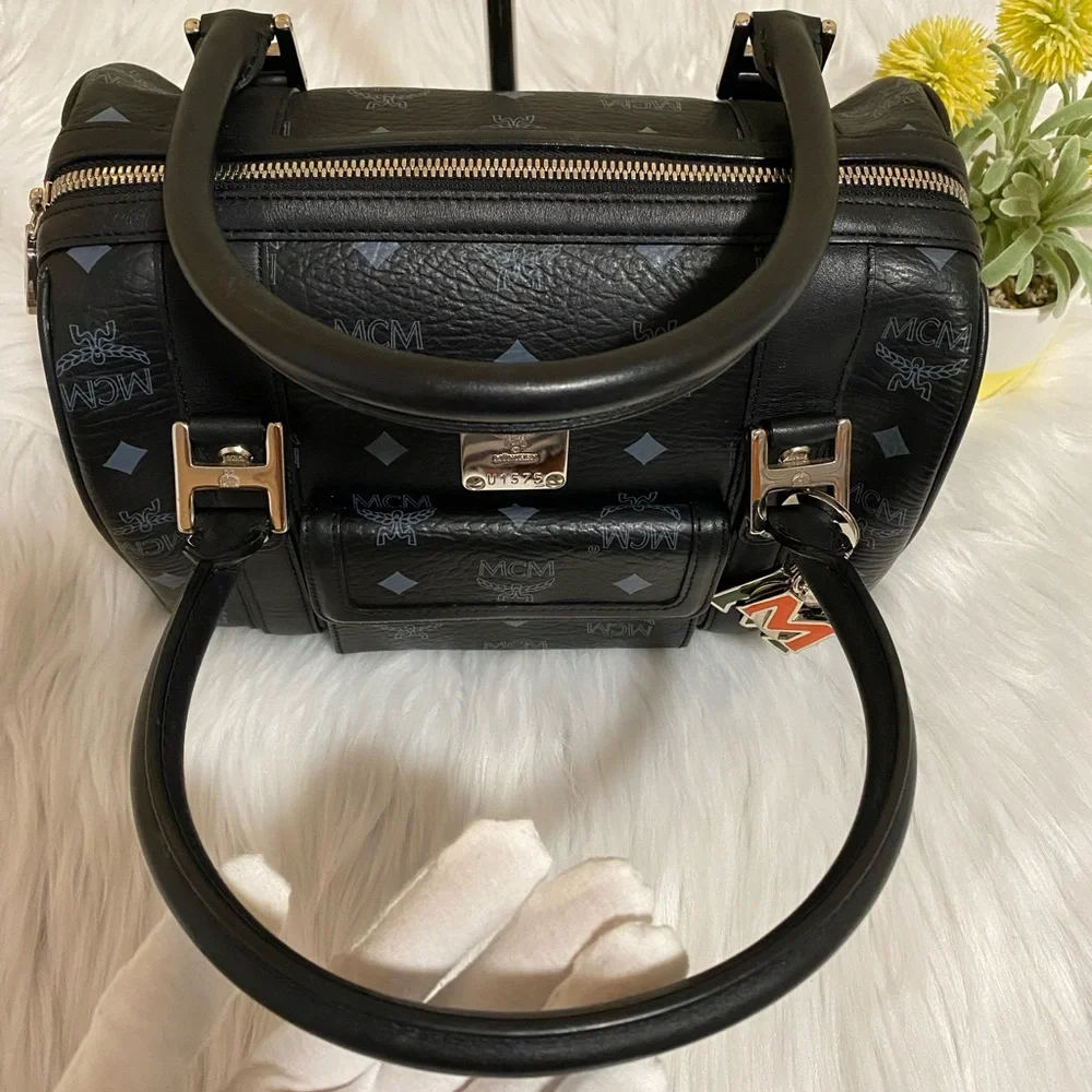 MCM Visetos Boston Bag - Picture 7 of 15